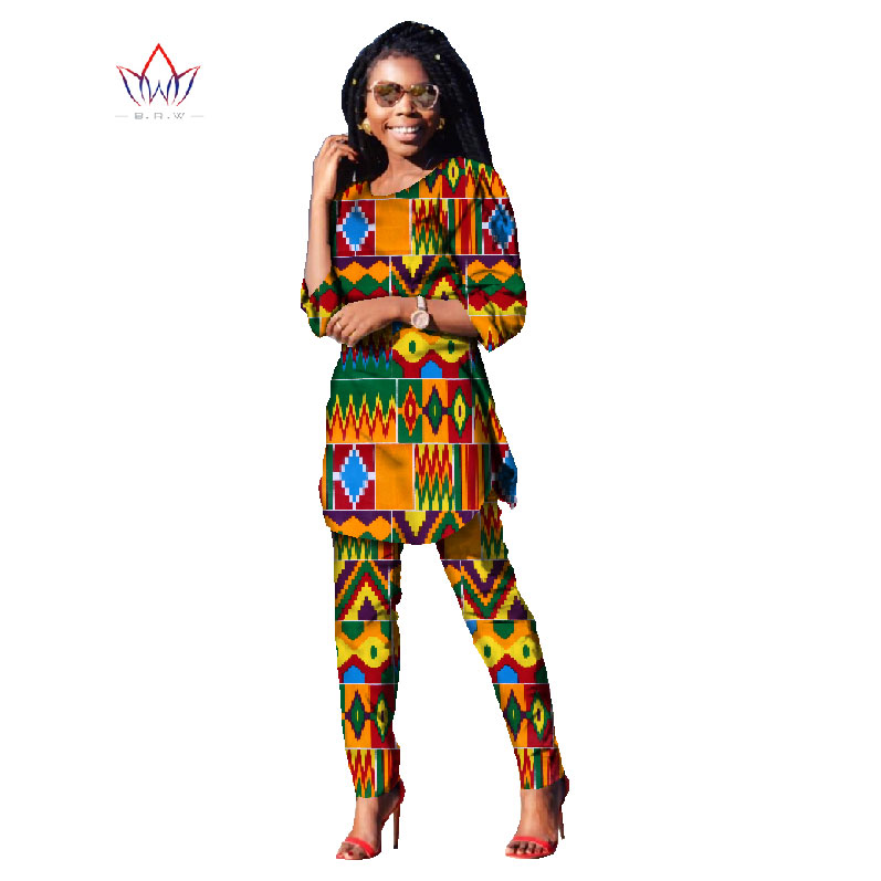2020 Spring Two Piece Casual Set Wax Top And Pants Suits African 6xl Africa Cotton Clothing Woman Plus Size Brand Custom WY481 2020 Spring Two Piece Casual Set Wax Top And Pants Suits African 6xl Africa Cotton Clothing Woman Plus Size Brand Custom WY481