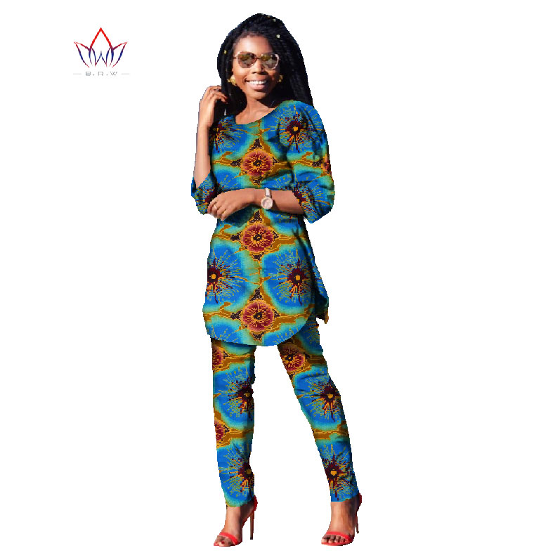 2020 Spring Two Piece Casual Set Wax Top And Pants Suits African 6xl Africa Cotton Clothing Woman Plus Size Brand Custom WY481 2020 Spring Two Piece Casual Set Wax Top And Pants Suits African 6xl Africa Cotton Clothing Woman Plus Size Brand Custom WY481