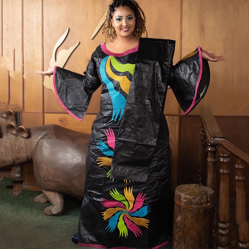 H&D 2021 New African Dresses For Women 4xl 5xl Plus Size Bazin Riche Maxi Dress Lady Ankara Robe European Clothes Party Gowns H&D 2021 New African Dresses For Women 4xl 5xl Plus Size Bazin Riche Maxi Dress Lady Ankara Robe European Clothes Party Gowns