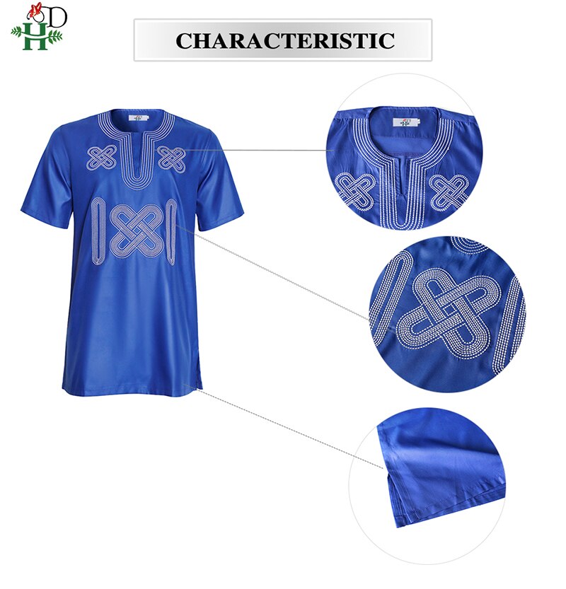 H&D 2021 Fashion Couple Clothes African Dress For Women Embroidery Dashiki Men Shirt Short Sleeve Tops Wedding Party Outfit Robe H&D 2021 Fashion Couple Clothes African Dress For Women Embroidery Dashiki Men Shirt Short Sleeve Tops Wedding Party Outfit Robe