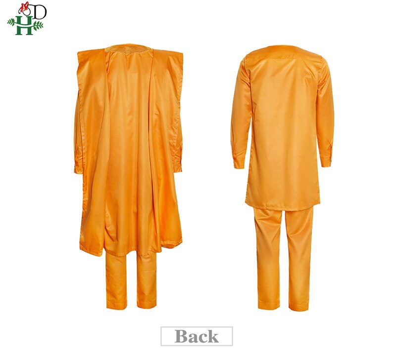H&D 2021 New African Mens Clothing Agbada Outfit Kaftan Wear 3 Pieces Set for Man Long Sleeves Shirt Ankara Pant Boubou Suit H&D 2021 New African Mens Clothing Agbada Outfit Kaftan Wear 3 Pieces Set for Man Long Sleeves Shirt Ankara Pant Boubou Suit