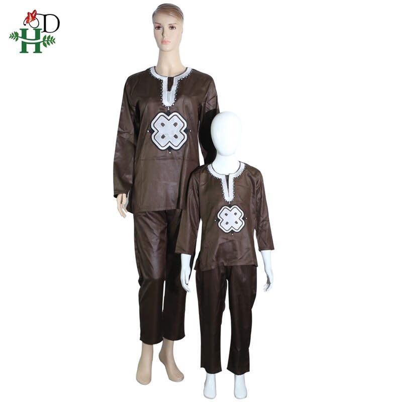 H&D Dashiki Parent Kid Set 2021 African Children Clothing African Women Mother Boy Clothes Embroidery Shirt Pant 2 Piece Suits H&D Dashiki Parent Kid Set 2021 African Children Clothing African Women Mother Boy Clothes Embroidery Shirt Pant 2 Piece Suits