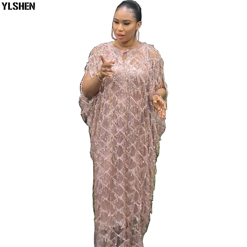 Long African Dresses for Women Plus Size Clothing Dashiki Tassel Sequins Abaya Muslim Dress Africa Clothes Robe Africaine Femme Long African Dresses for Women Plus Size Clothing Dashiki Tassel Sequins Abaya Muslim Dress Africa Clothes Robe Africaine Femme