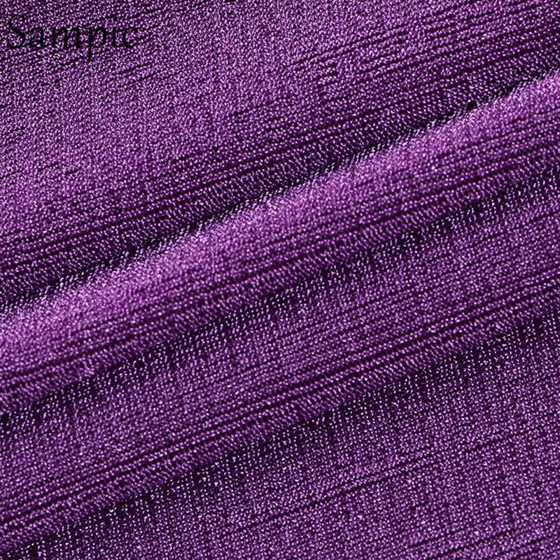 Sampic Sexy Women Casual Summer Beach Split Midi Skirt Set Halter Tops And Bodycon Club Skirt Suit Two Piece Set Outfits